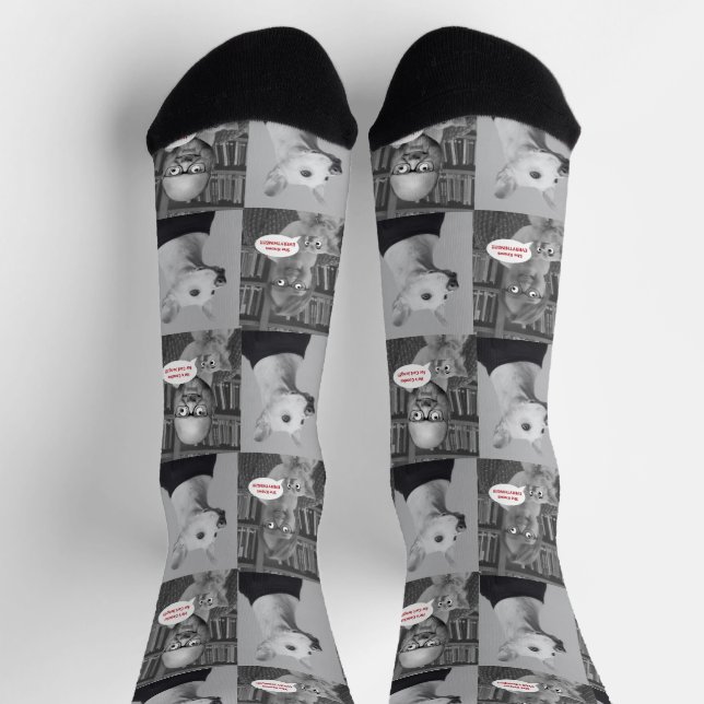 Calcetines Ella, Su, Marfil Crazy Crew Socks (Arriba)