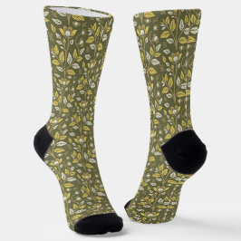 Calcetines Embrace Nature with Elegant Floral Patterns