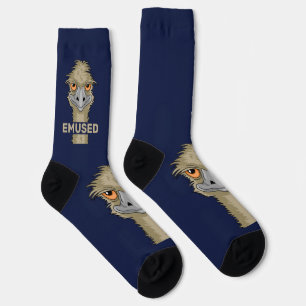 Calcetines Emused Funny Emu Pun Socks