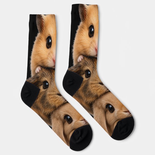 Calcetines en capas de conejo, cobaya y hámster (Derecha)