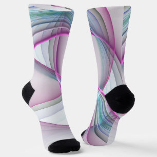 Calcetines En Movimiento, Moderno Arte Fractal Abstracto y Co
