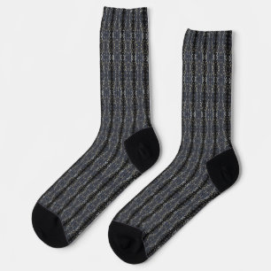 Calcetines Encaje negro 2 patrón de corteza de árbol