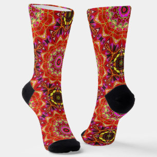 Calcetines Encantadora Mandala Red Intricada