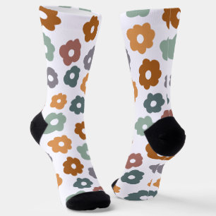 Calcetines Encanto Retro Floral Terroso y Encanto Botánico