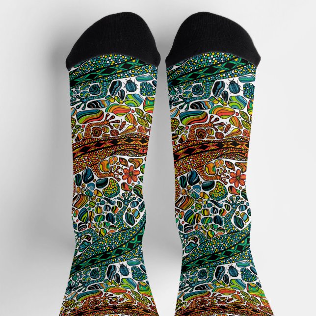 Calcetines Encuentra los geckos (Arriba)