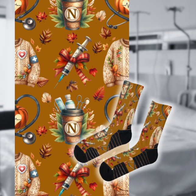 Calcetines Enfermera monográfica Mocha Enfermeras Esenciales  (Subido por el creador)