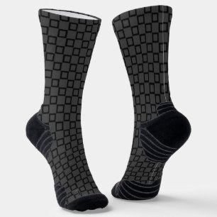 Calcetines Equipo atlético: diseño clásico gris y negro