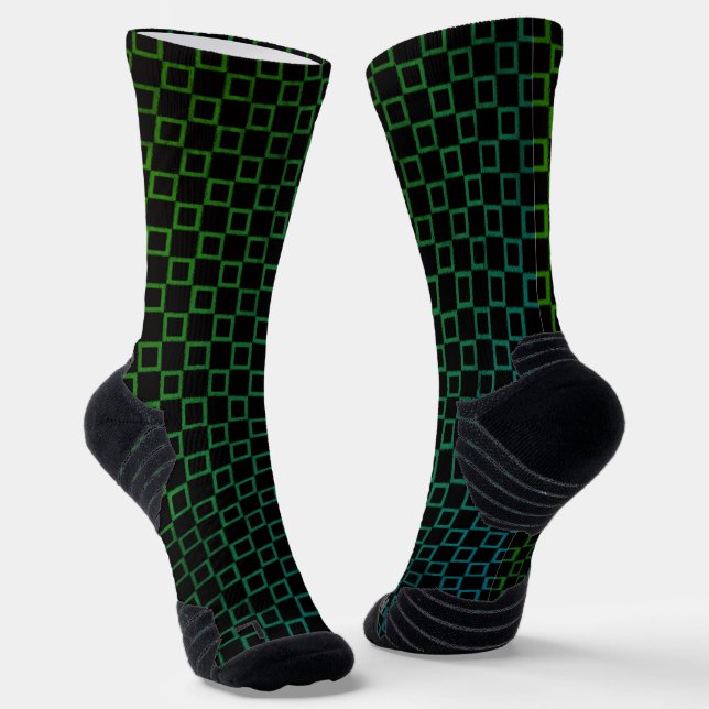 Calcetines Equipo atlético Sock Black Green Classic Design (Angular)