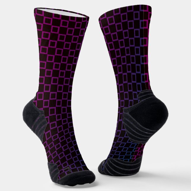 Calcetines Equipo atlético Sock Black Purple Classic Design (Angular)