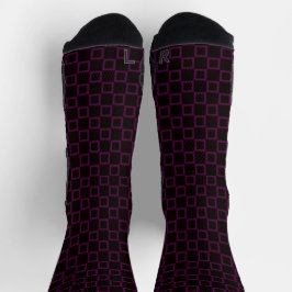 Calcetines Equipo atlético sock violeta púrpura negro clásico