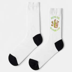 Calcetines Eres Uno En Una Per-Lión Chiste de Pera Blanco