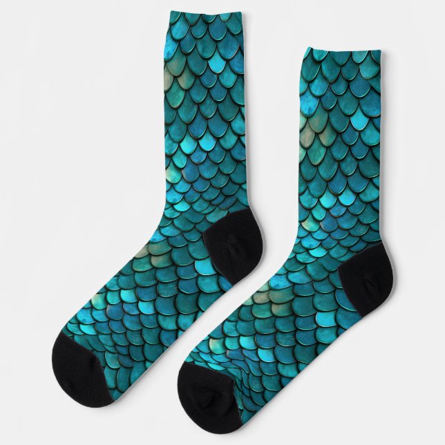 Calcetines Escala de peces de sirena (Izquierda)