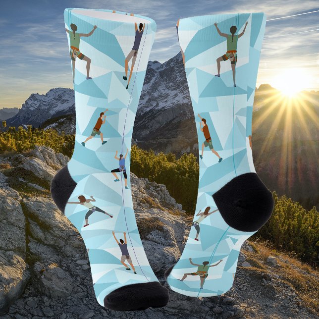 Calcetines Escalada de rock en zócalos de equipo azul (Subido por el creador)