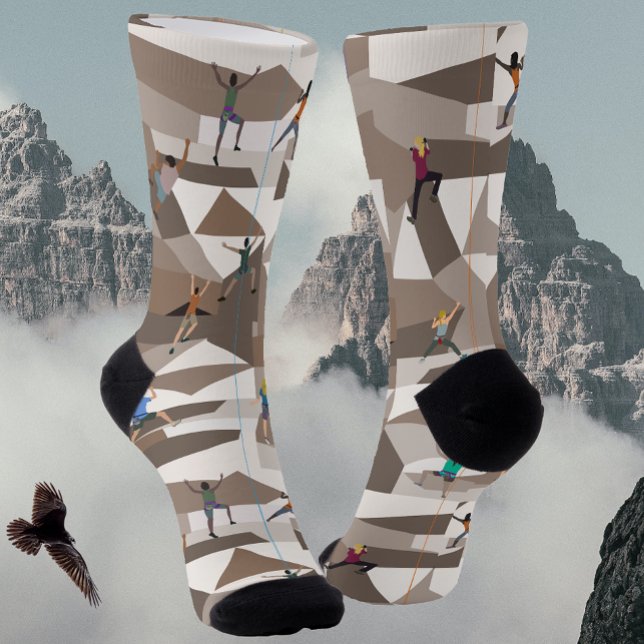 Calcetines Escalada de rock en zócalos de tripulaciones Brown (Subido por el creador)