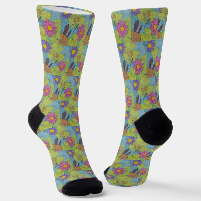 Calcetines Escena de estanques - Socks premium (Angular)