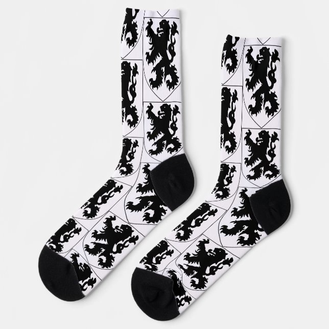 Calcetines Escudo de Armas de Flandes (Izquierda)