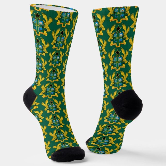 Calcetines Escudo de armas de Ghana (Angular)