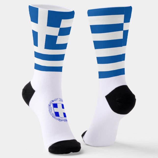 Calcetines Escudo de armas de la bandera griega (Angular)