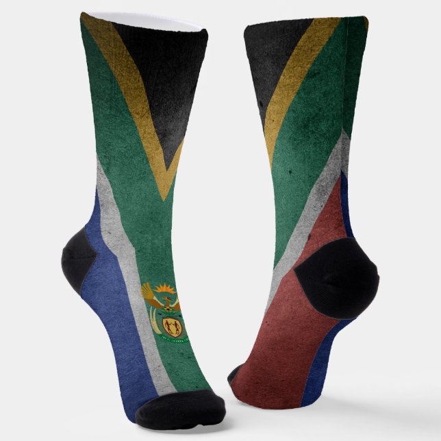 Calcetines Escudo de armas de la bandera sudafricana (Angular)