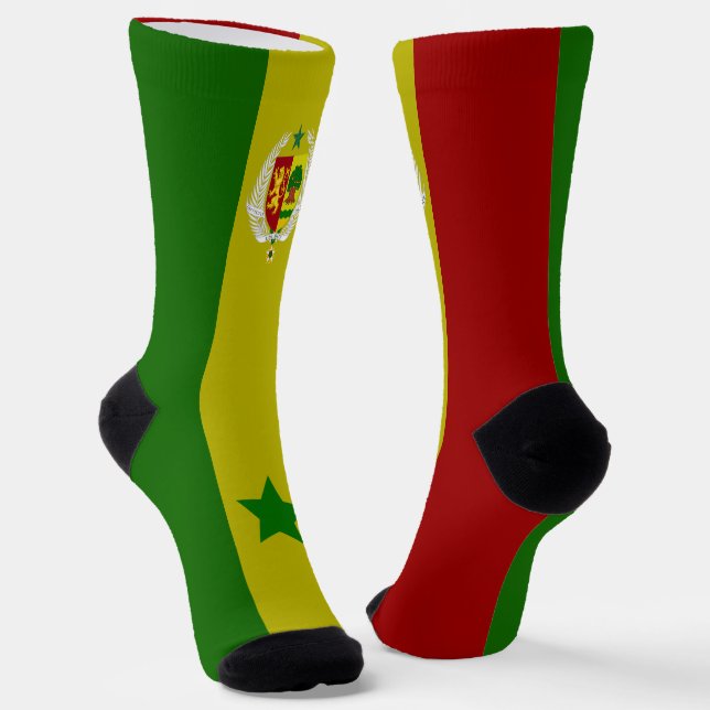 Calcetines Escudo de armas del Senegal (Angular)