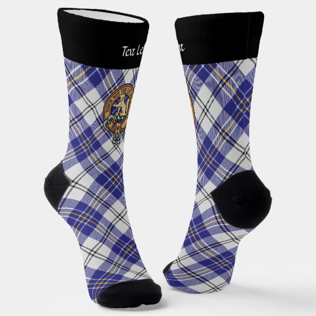 Calcetines Escudo del clan MacPherson por zócalos de azartán (Angular)