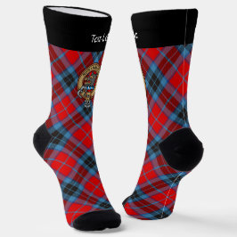 Calcetines Escudo del clan MacTavish sobre Socks de Tartán