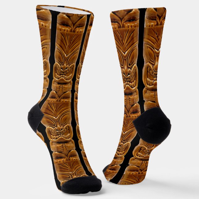 Calcetines Escultura de Tiki de Oro Thunder_Cove (Angular)