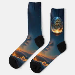 Calcetines Esfera de la Vida – El Árbol del Mundo Dorado.