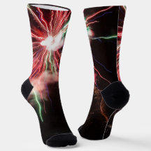 Espectaculares fuegos artificiales verdes rojos Re