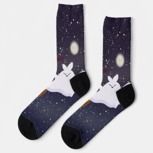 Calcetines espeluznantes de Halloween de barco fan