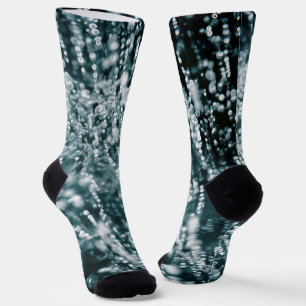 Calcetines Espuelas de plata Resumen de burbujas de hielo con