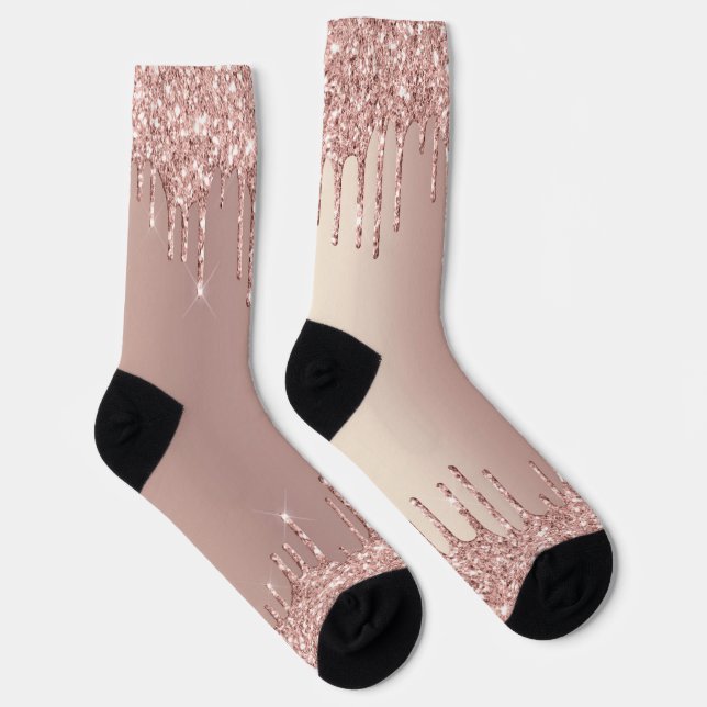 Calcetines espumosos del Purpurina Rosa de Rubor (Derecha)