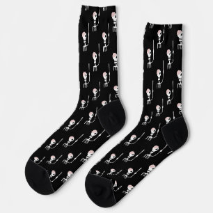 Calcetines Esqueleto de Halloween con espada