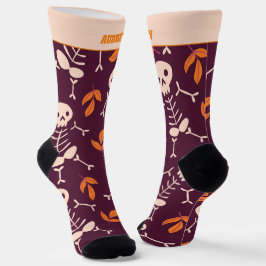 Calcetines Esqueleto de Halloween lindo