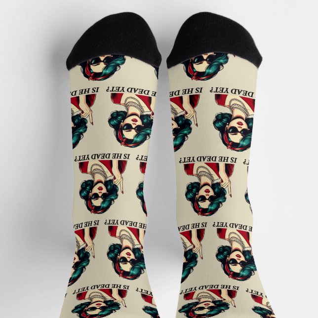 Calcetines ¿Está Muerto Aún Divertido Diciendo Humor Oscuro V (Arriba)