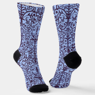 Calcetines estampa victoriana azul