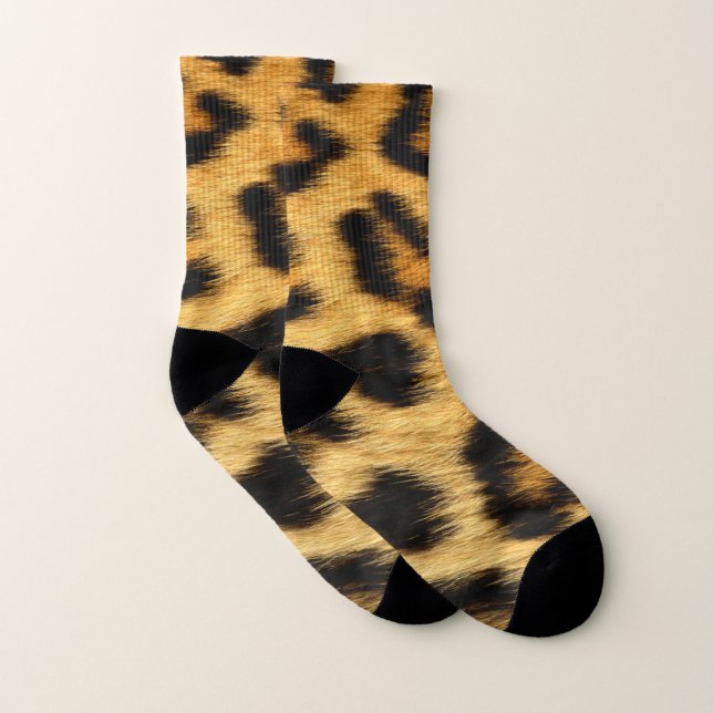 Calcetines Estampado de animales de la piel del leopardo (Par)