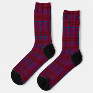Calcetines Estampado de cuadros desgastado americano
