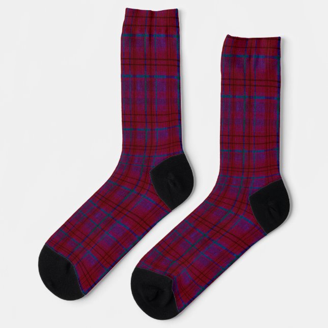 Calcetines Estampado de cuadros desgastado americano (Izquierda)