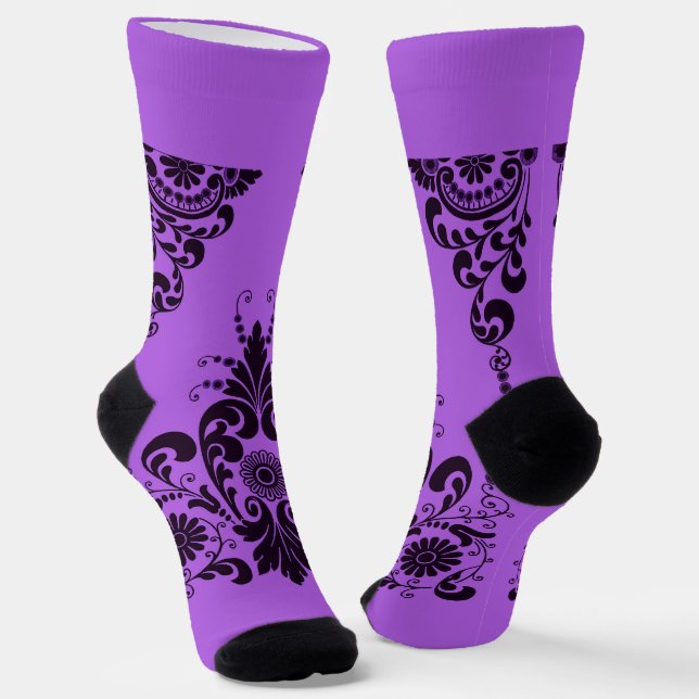 Calcetines estampado de rizos morados (Angular)