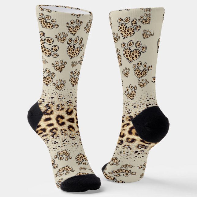 Calcetines estampado integral  huellas de mascotas (Angular)