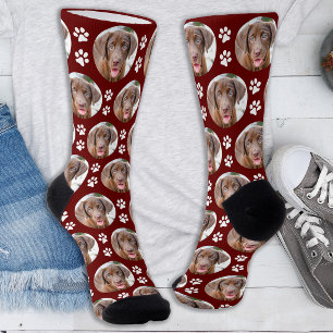 Calcetines Estampados de patas de animales de fotos de mascot