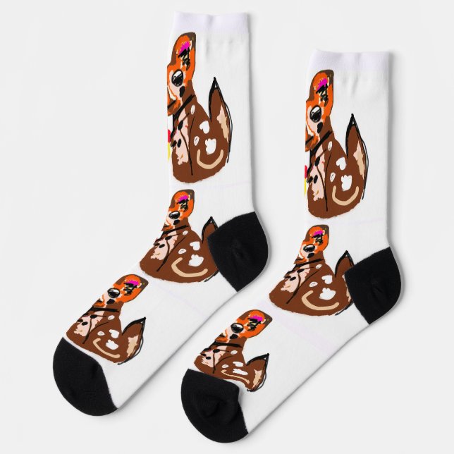 Calcetines Estilo adorable de Chihuahua (Izquierda)