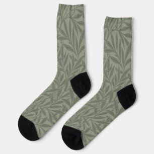 Calcetines Estilo antiguo verde salvia de William Morris Will
