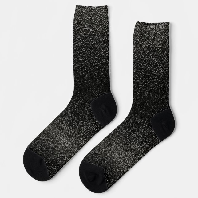 CALCETINES ESTILO DE CUERO NEGRO (Izquierda)
