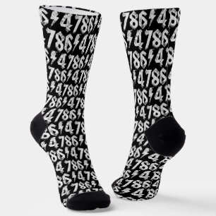 Calcetines Estilo de rock 80 retro anti Trump