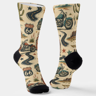 Calcetines Estilo de viaje en moto por la carretera del desie