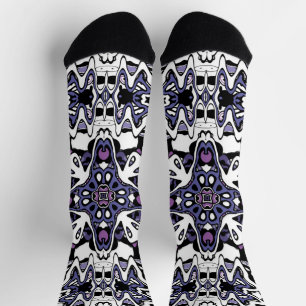 Calcetines Estilo ornamental kaliedoscopo geométrico marroquí