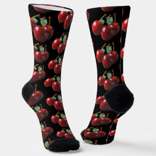 Calcetines Estilo retro Cerezas recién recogidas