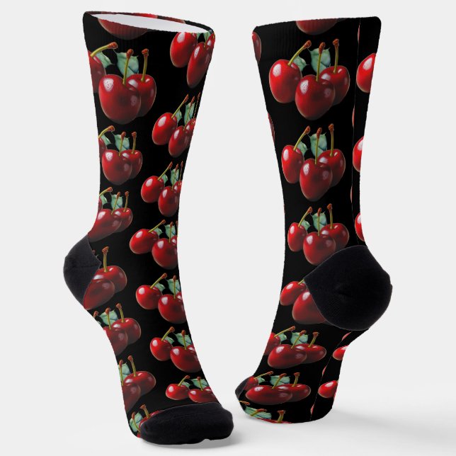 Calcetines Estilo retro Cerezas recién recogidas (Angular)